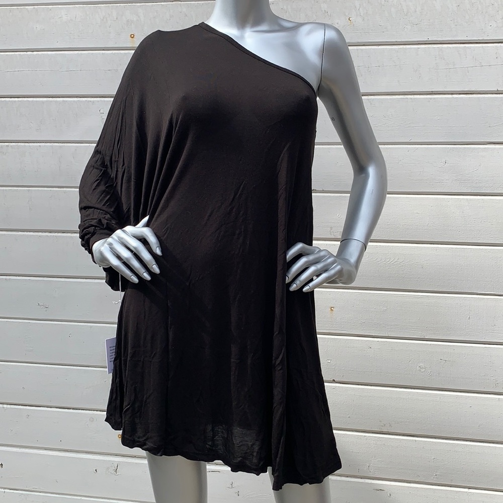 Michael Lauren Marc open shoulder mini dress